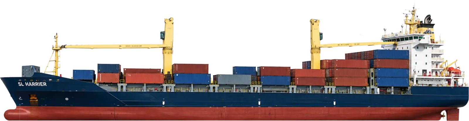 SL HARRIER, feeder container vessel, in profile