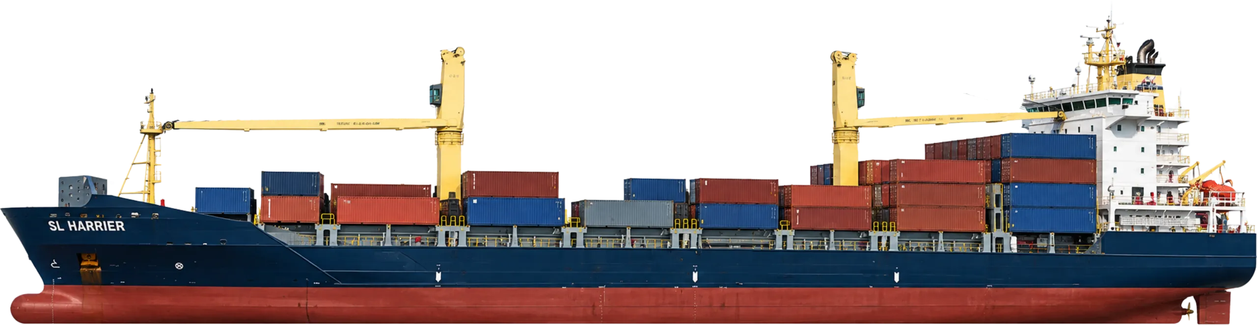 SL HARRIER, feeder container vessel, in profile