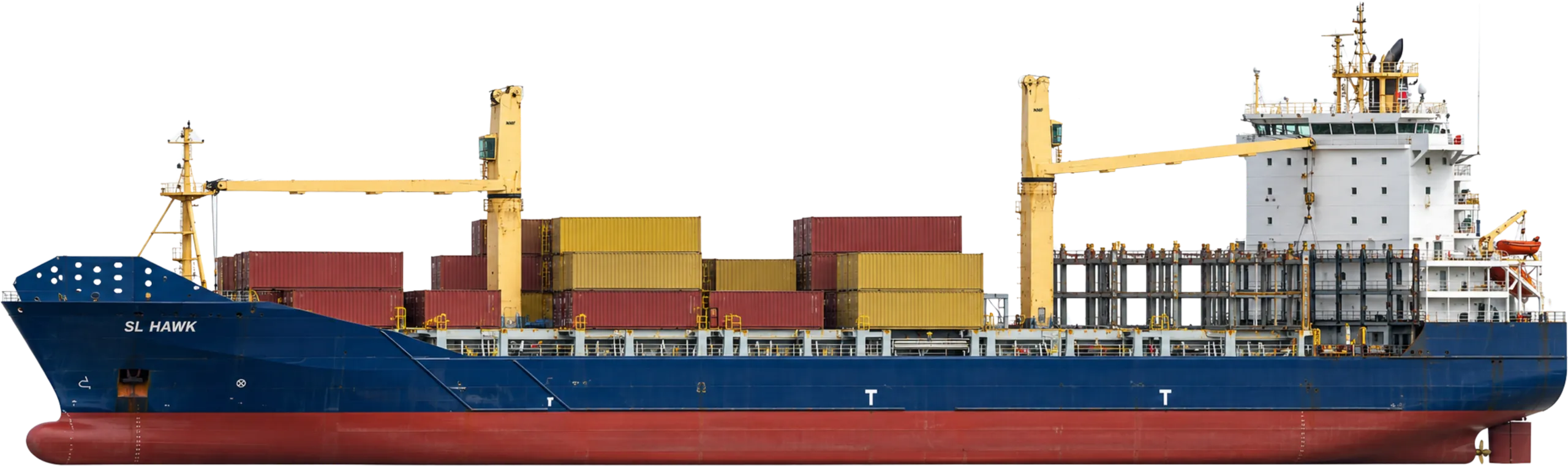 SL HAWK, feeder container vessel, in profile