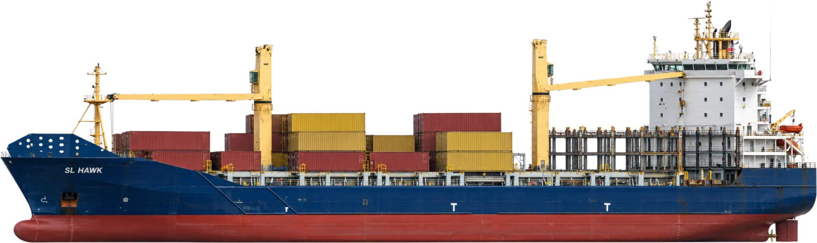 SL HAWK, feeder container vessel, in profile